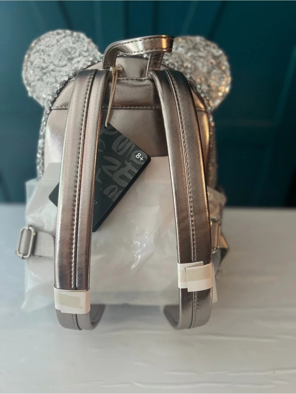 Loungefly KSequin Mini Backpack in Silver